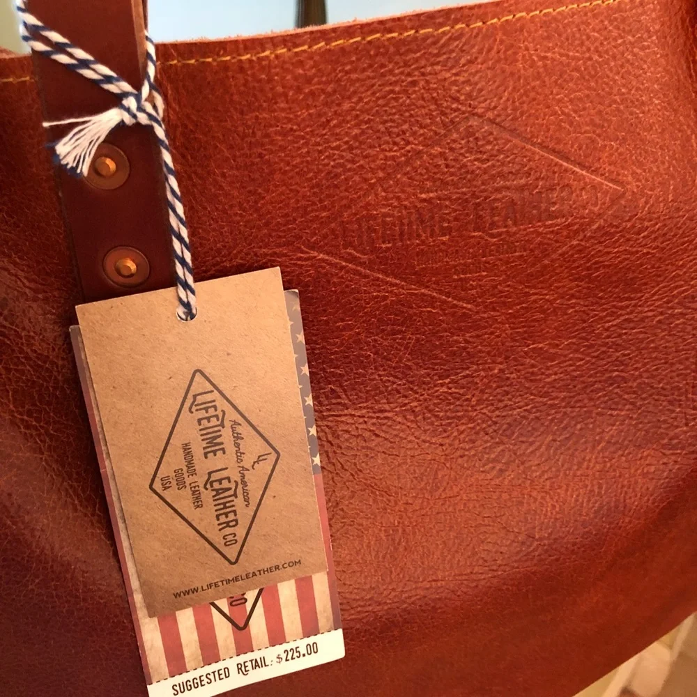 Leather tote - Picture 2 of 7